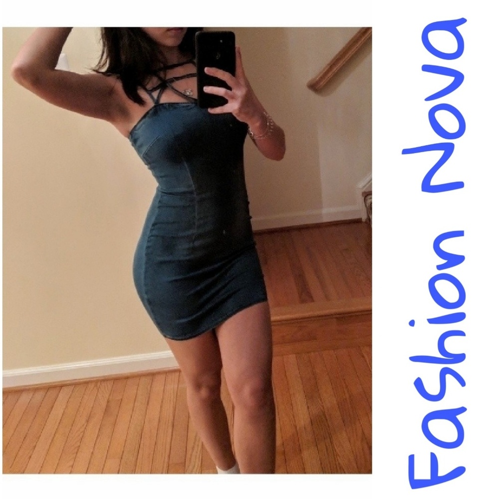 *NEW* Denim Wash Mini Dress